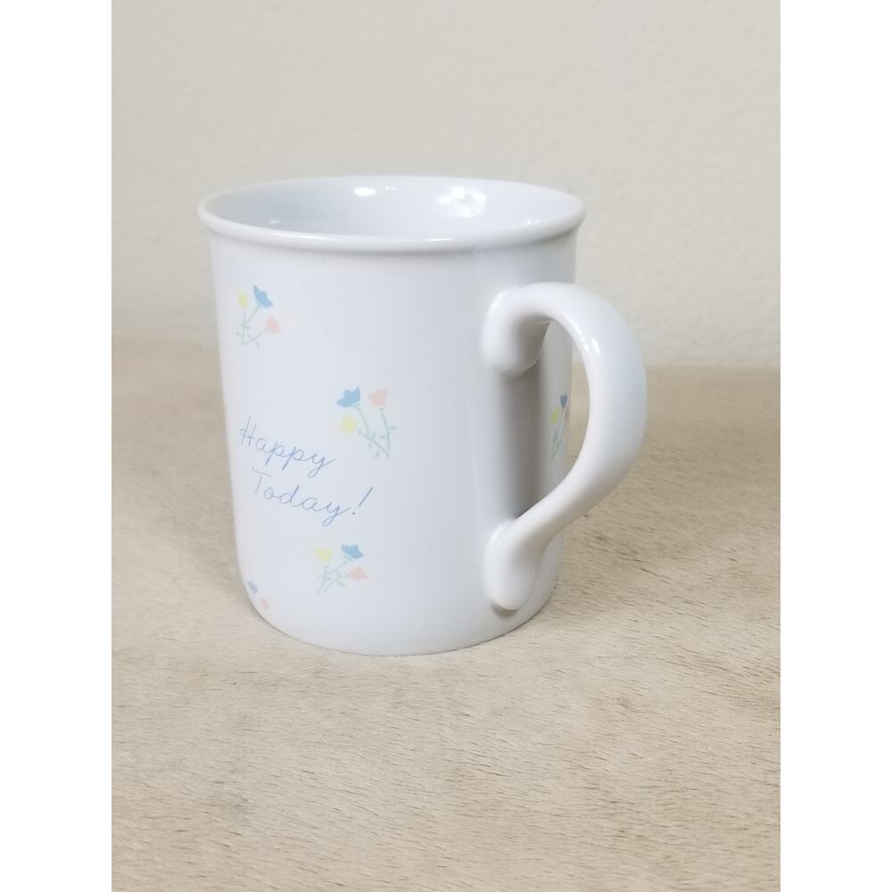Hallmark Coffee Mug Happy Today 10oz Teacup 1985 Mug Mates 3 1/2" Taiwan Vintage - Picture 3 of 13